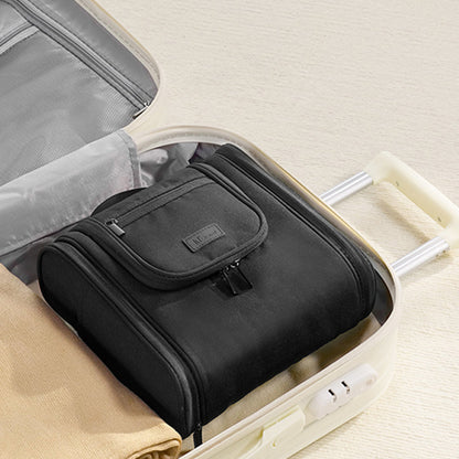Expandable Travel Toiletry Bag Cosmetic Organizer Bag Makeup Case Black