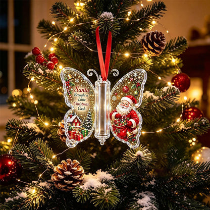 4 Piece Set Acrylic Christmas Cash Holder Ornament