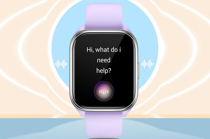 Smart Watch 1.85-Inch Fitness Watch with Heart Rate Sleep Monitor Blood Oxygen 100 Sports Modes Activity Tracker -Purple