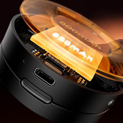 Phone Selfie Light Rechargeable Folding Phone Fill Light With Mirror-Black