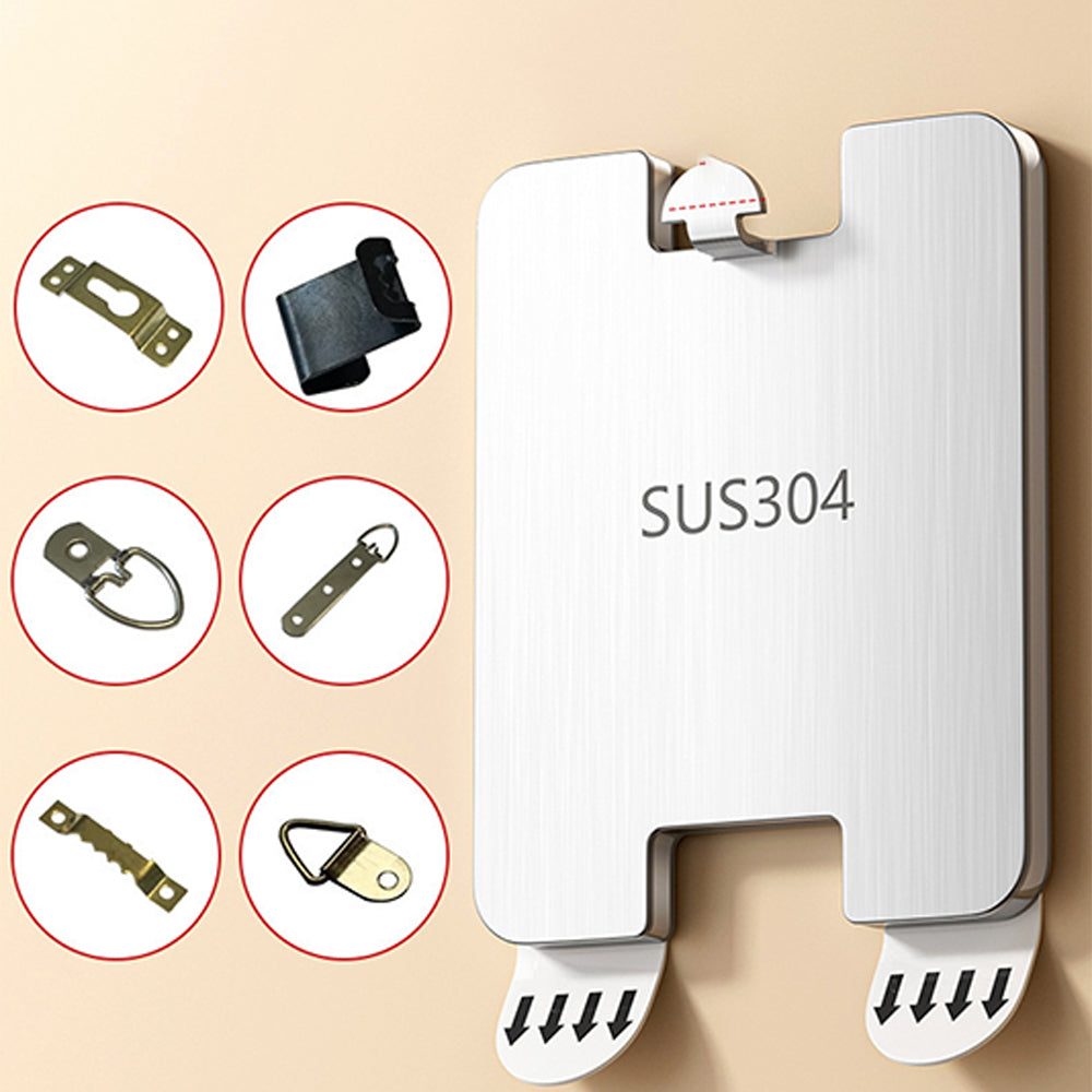 16Pcs Stainless Steel Picture Hangers Wall Hooks