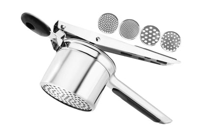 3-in-1 Stainless Steel Potato Ricer & Masher with 3 Interchangeable Discs