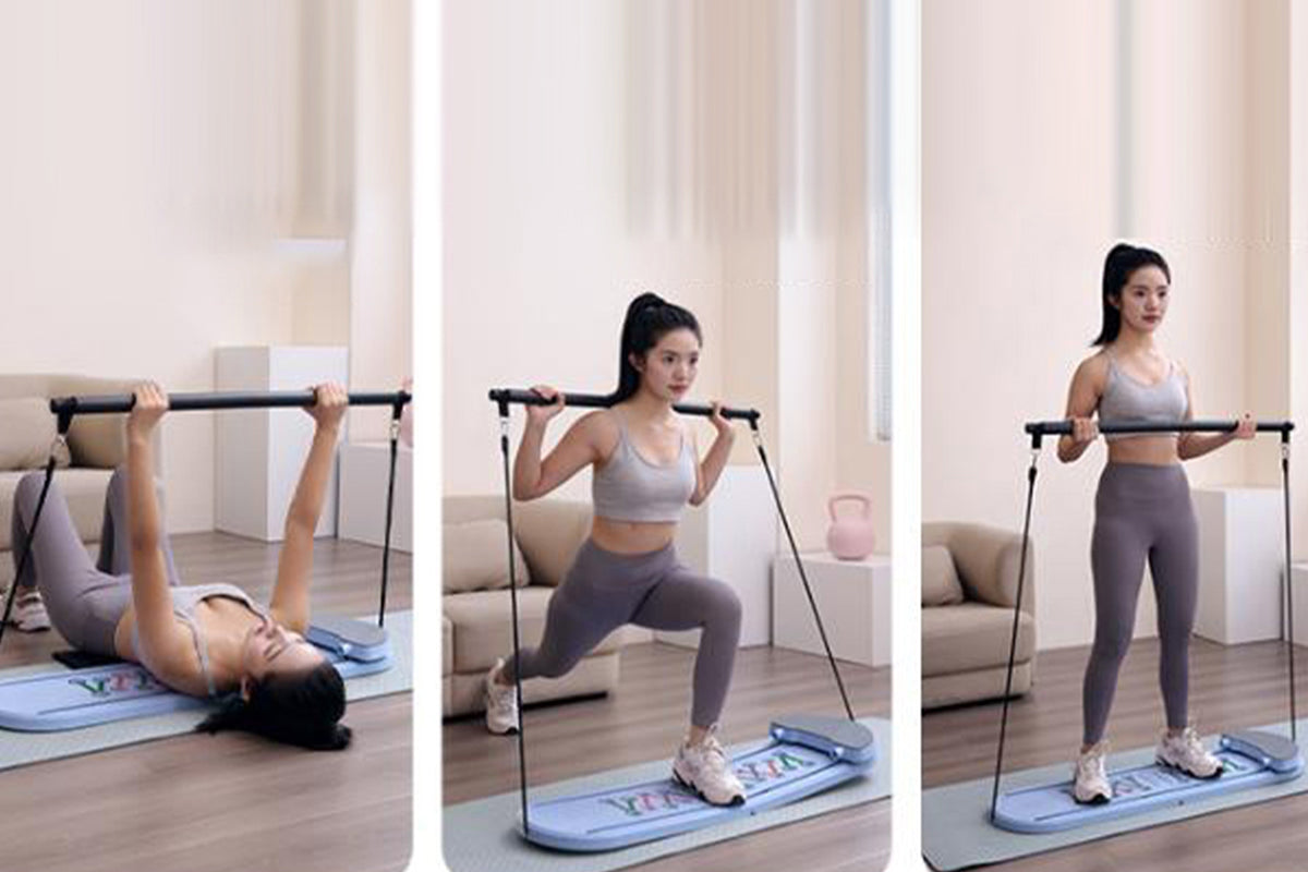 Pilates Board Multifunctional Ab Core Trainer Foldable for Full-Body Toning