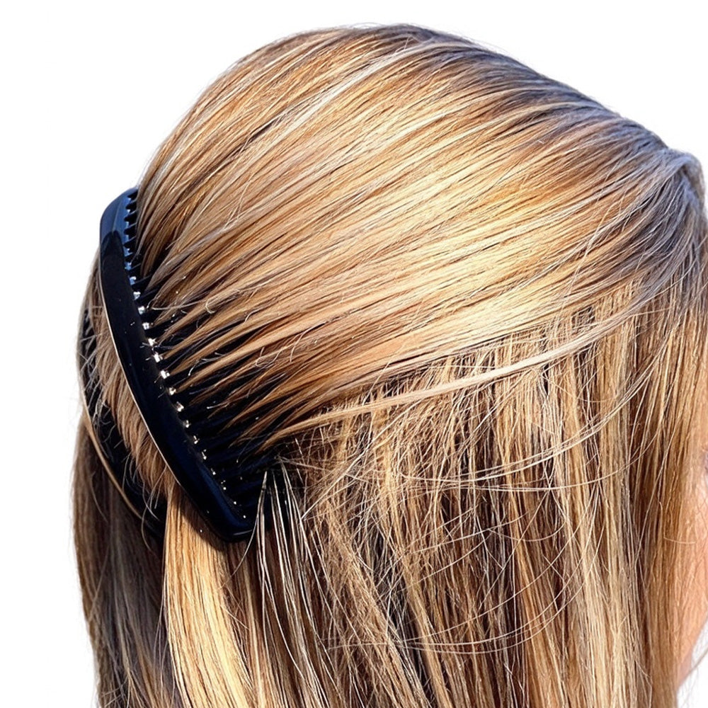 4 Large French Side Hair Combs with 23 Teeth for Twist Braid Styling
