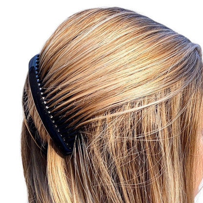 4 Large French Side Hair Combs with 23 Teeth for Twist Braid Styling