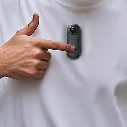 1080P Mini Thumb Action Camera Portable Wearable Body Cam with Rotating Clip Black