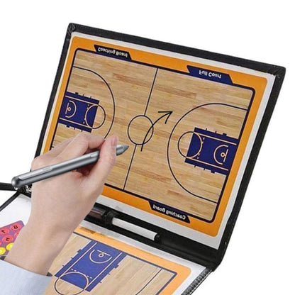 Dry-Erase Basketball  Coaching Tactics  Clipboard Set Folding Strategy Board Training Aids