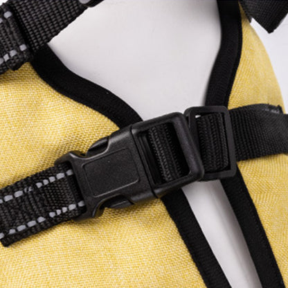 Pet Sling Carrier Bag Dog Puppy Lift Harness Vest Travel Tote Shoulder Bag -Yellow