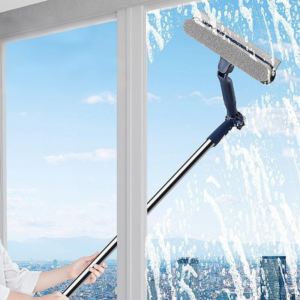 2-in-1 Home Window Squeegee and Cleaning Tool for Glass Mirror and Screens
