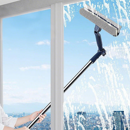 2-in-1 Home Window Squeegee and Cleaning Tool for Glass Mirror and Screens