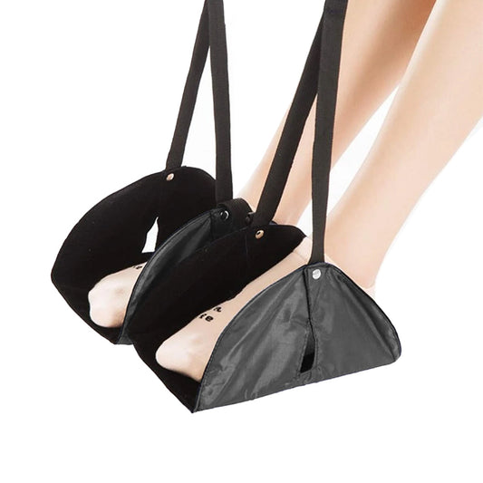 Portable Travel Foot Rest Adjustable Flight Leg Hammock Travel Accessory