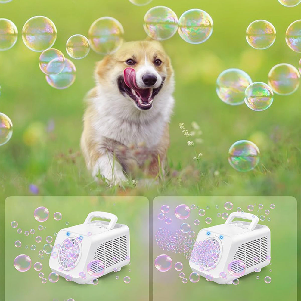 20 Hole Stage Bubble Machine for Parties - White