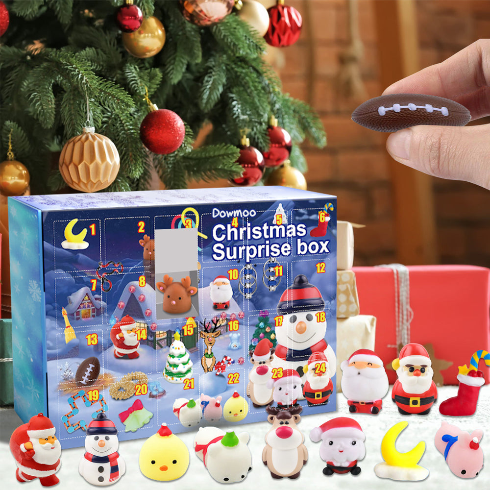 24 Days Christmas Fidget Advent Calendar Christmas Countdown Calendar with 24 Toys Xmas Surprise Blind Box