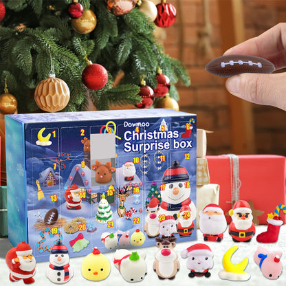 24 Days Christmas Fidget Advent Calendar Christmas Countdown Calendar with 24 Toys Xmas Surprise Blind Box
