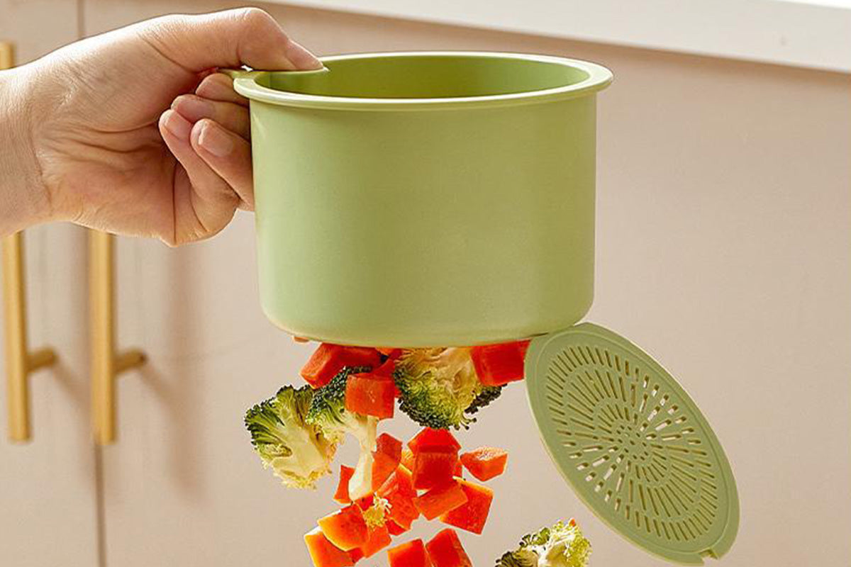 Faucet Hanging Kitchen Sink Strainer Basket - Green