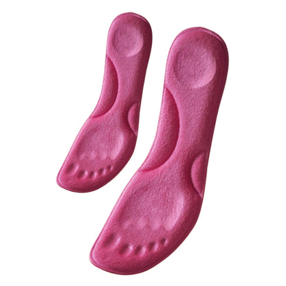 5 Pairs of Constant Temperature Heated Insoles Memory Foam Arch Support Shoe Pads Pink