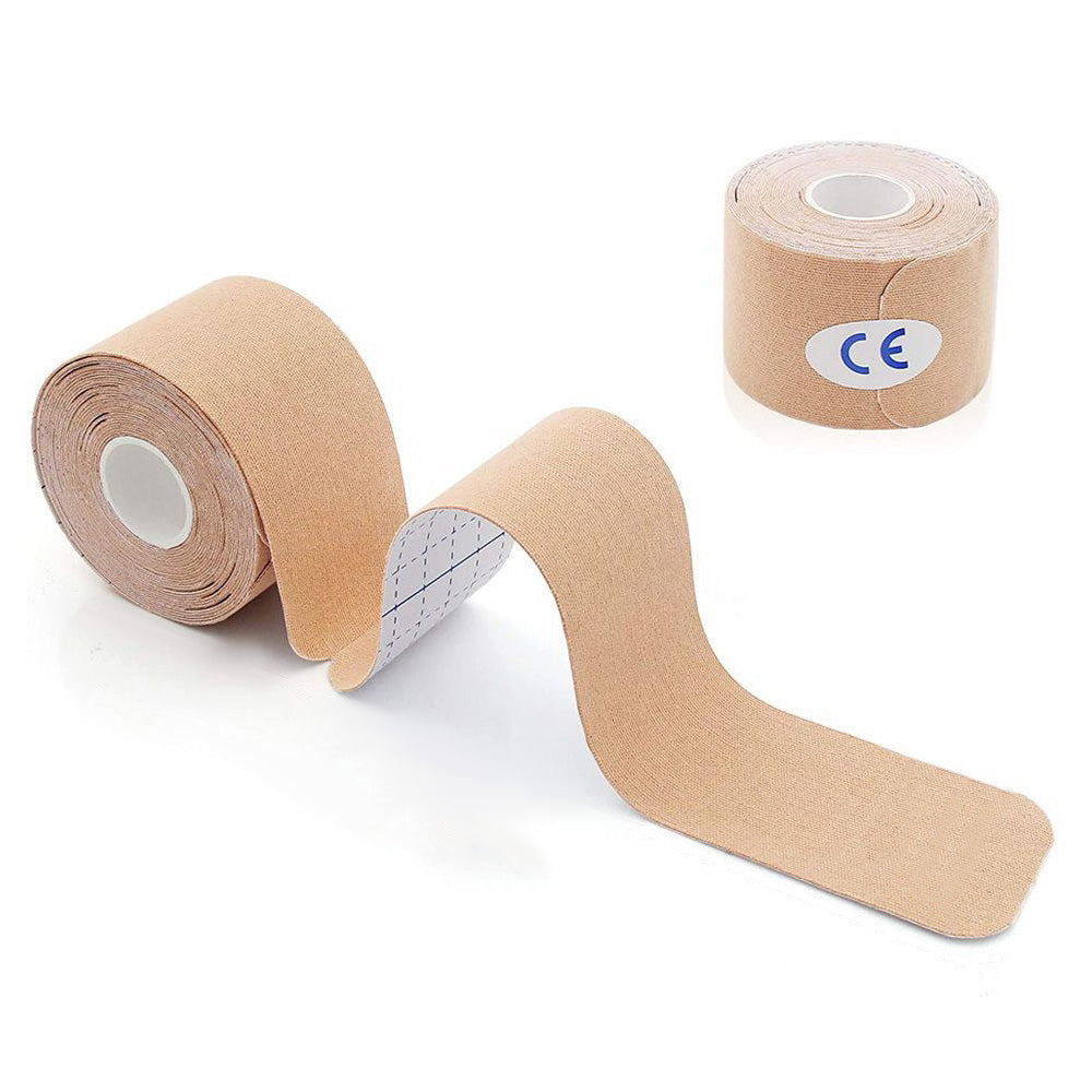 Kinesiology Tape Waterproof Breathable Latex-Free for Ankle Wrists Knees Khaki