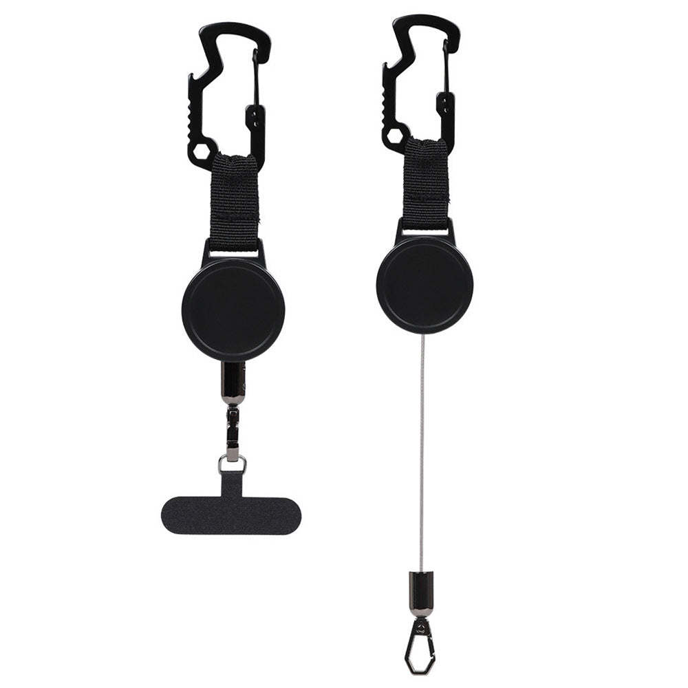 Multi-Function Retractable Carabiner with Lanyard