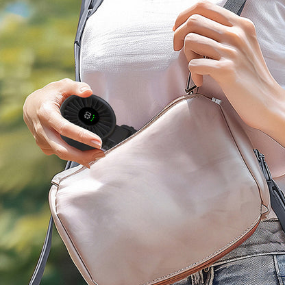 Portable Handheld Fan with 100 Speed Settings and USB Charging for Travel-Black
