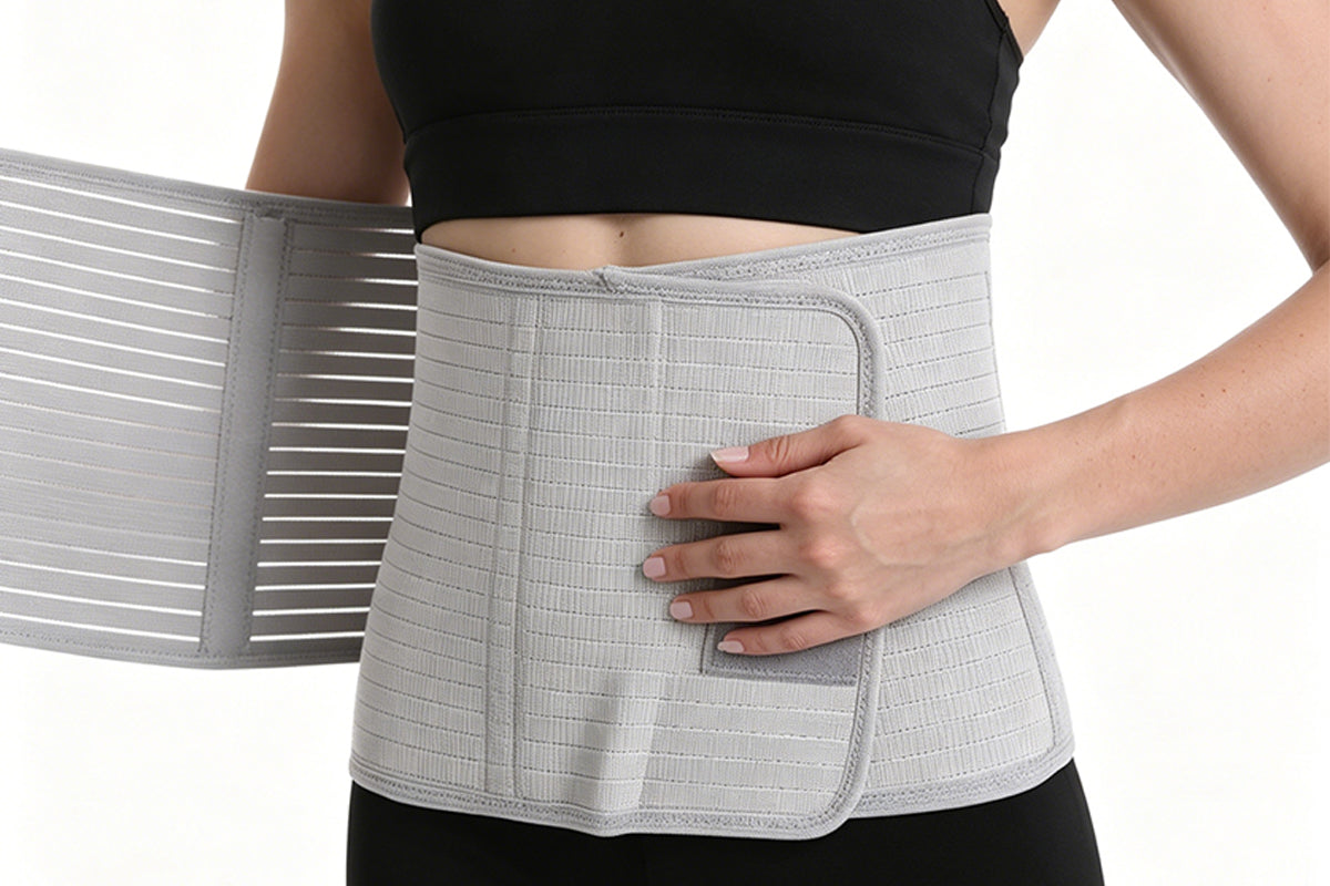 Bamboo Charcoal Fiber Belly Band - Grey