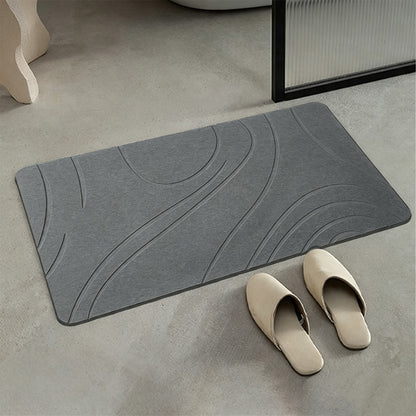 Non Slip Diatomaceous Earth Shower Mat Quick Drying Floor Mat