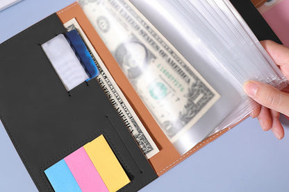A6 Budget Binder With 12Pcs Zipper Envelopes Money Organizer For Cash Budget Binder-Gray