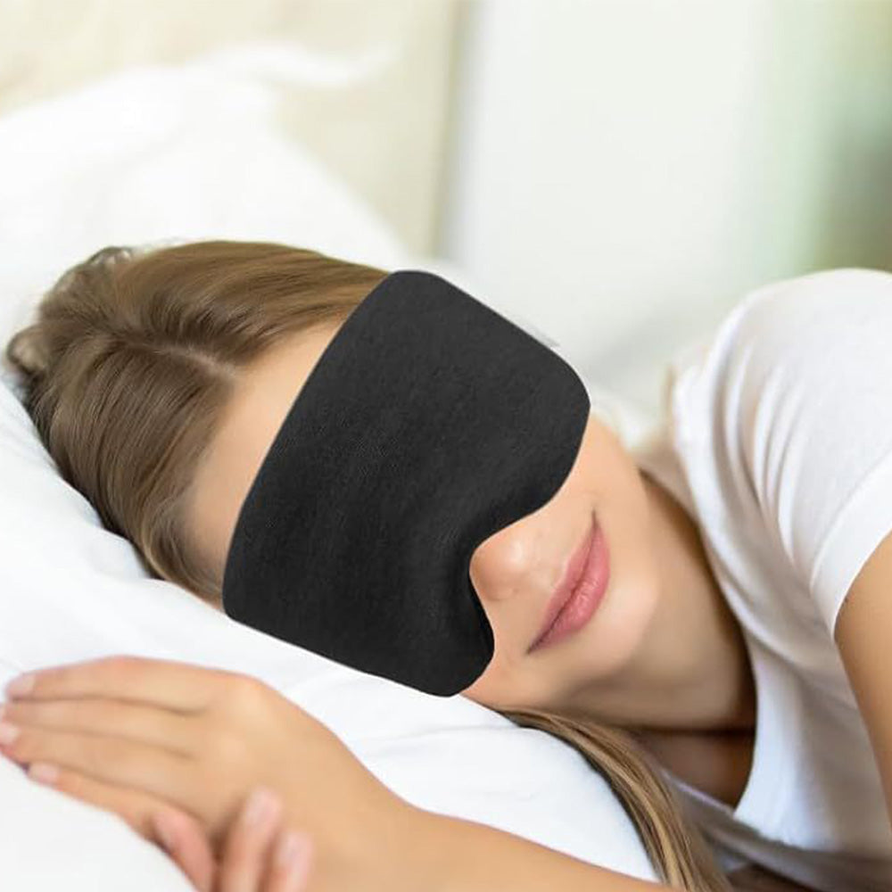 Travel Headrest Pillow and Sleep Eye Mask Set for Long Flight