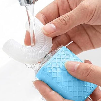 U Shaped Electric Toothbrush-Blue