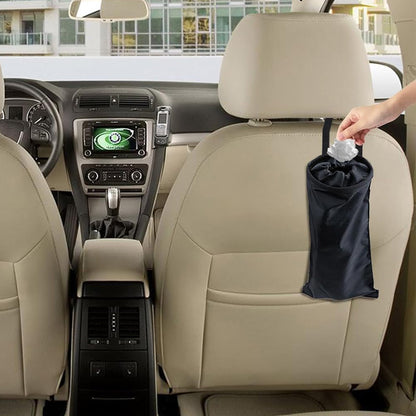 2Pcs Reusable Hanging Car Trash Bag Washable