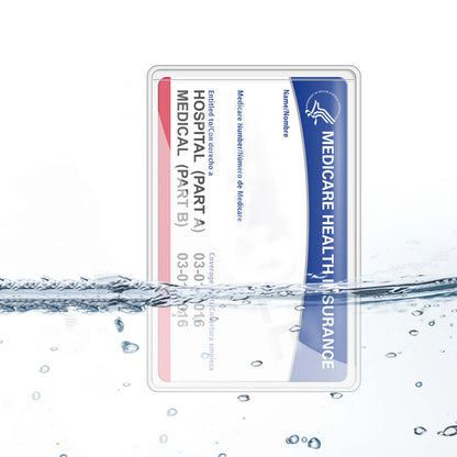16 Pack PVC Card Holder Clear ID Protector for Social Security Credit Insurance Cards