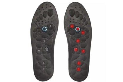 1 Pair of Acupressure Insoles  Massage Orthopedic Insoles for Women Men Shoe-pad Foot Therapy-Black