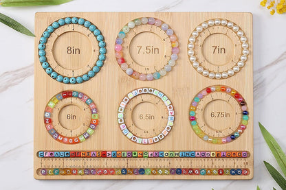 Compact Beading Mat Wood Bead Board for DIY Craft Jewelry Making Beading Tray