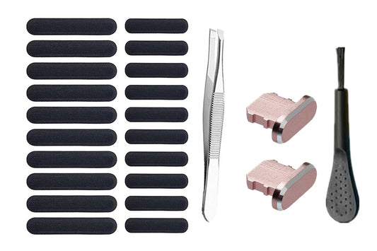 Phone Speaker Dustproof Stickers Protector Kit for iPhone-Rose Gold