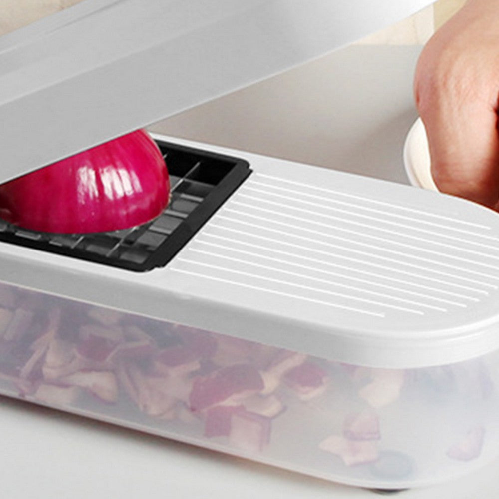 7-In-1 Vegetable Chopper Food Chopper with Container Kitchen Slicer Fruit Cutter