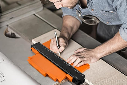 2Pcs Contour Gauge with Lock and Adjusting Screws 10 Inch Wide Profile Tool