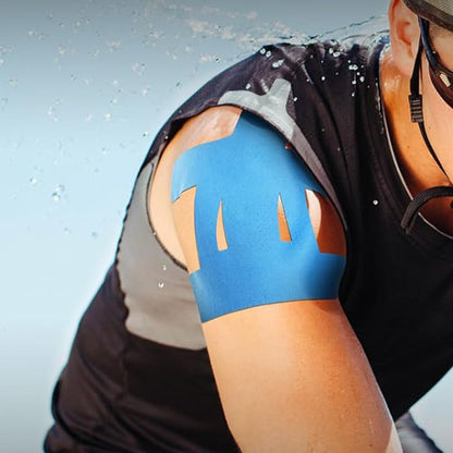 20PCS Precut Shoulder Kinesiology Tape ââ‚?Elastic Sports Support Tape Blue