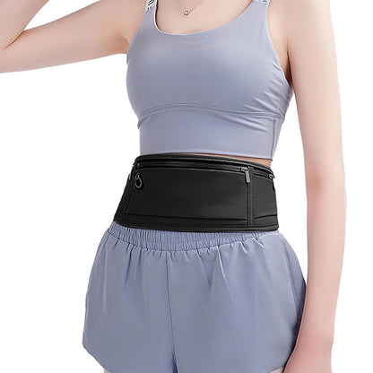 Running Belt Waist Pack Ultra Light Water Resistant Fitness Belt Waist Bag Black