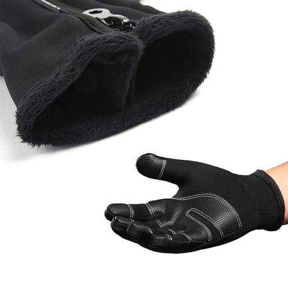 Winter Gloves Thermal Touch Screen Windproof Warm Outdoor Cold Weather-Black
