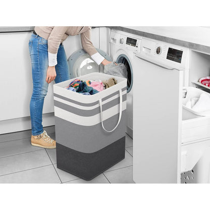 2Pcs Large Laundry Baskets Waterproof Laundry Hampers Collapsible Clothes Hamper