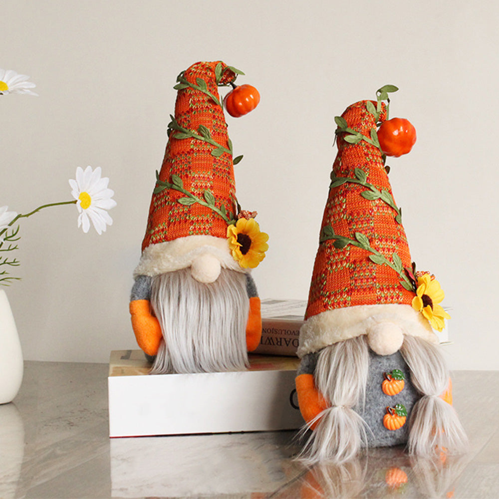 2PS Fall Decorations for Home ¨C Thanksgiving Decor with Fall Pumpkin Gnomes Plush Dolls