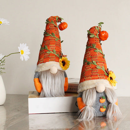2PS Fall Decorations for Home ¨C Thanksgiving Decor with Fall Pumpkin Gnomes Plush Dolls