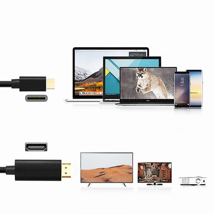 Type-C to HDMI Cable 4K 60Hz USB-C to HDMI Adapter for Phone Laptop to TV Monitor
