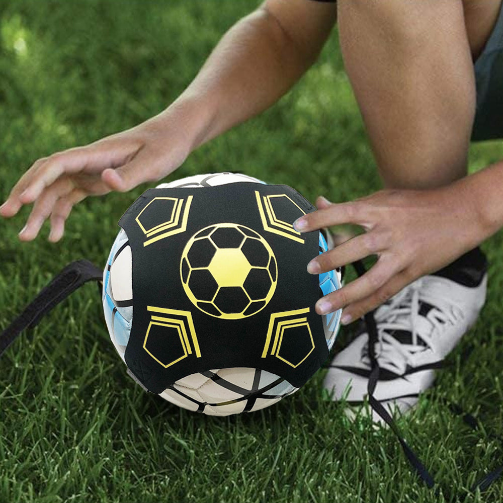 Football Kick Trainer Soccer Training Aids Hands Free Throw Sole Practice Equipment
