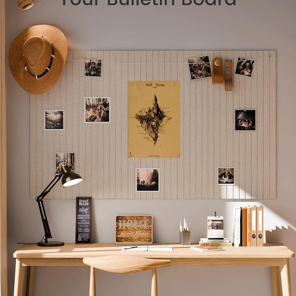 12Pcs Large Felt Bulletin Board Cork Boards for Walls Office Classroom Pin Board