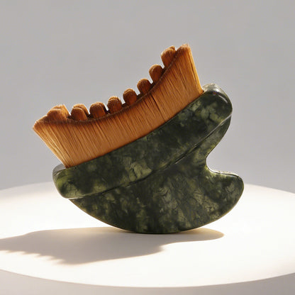 Lymphatic Face Brush Dual-Ended Dry Brush for Sculpt and Relax