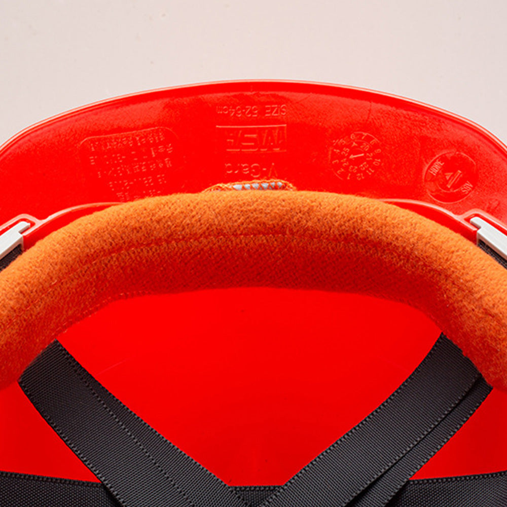 2 Cotton Fire Resistant Foam Hard Hat Sweatbands-Orange