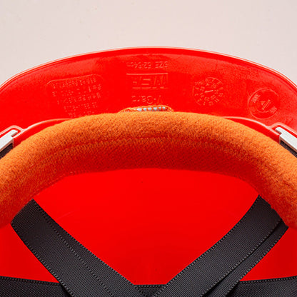 2 Cotton Fire Resistant Foam Hard Hat Sweatbands-Orange