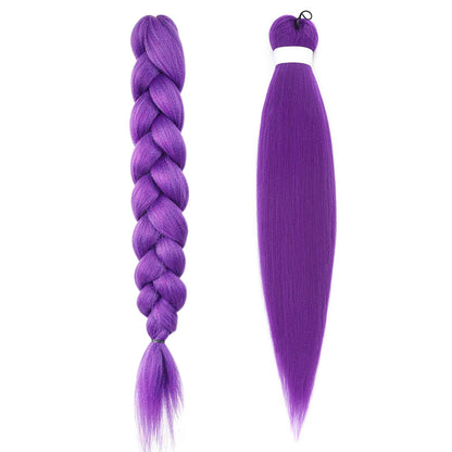 Purple Braiding Hair Extensions Synthetic Hair for Cosplay & Halloween Costumes