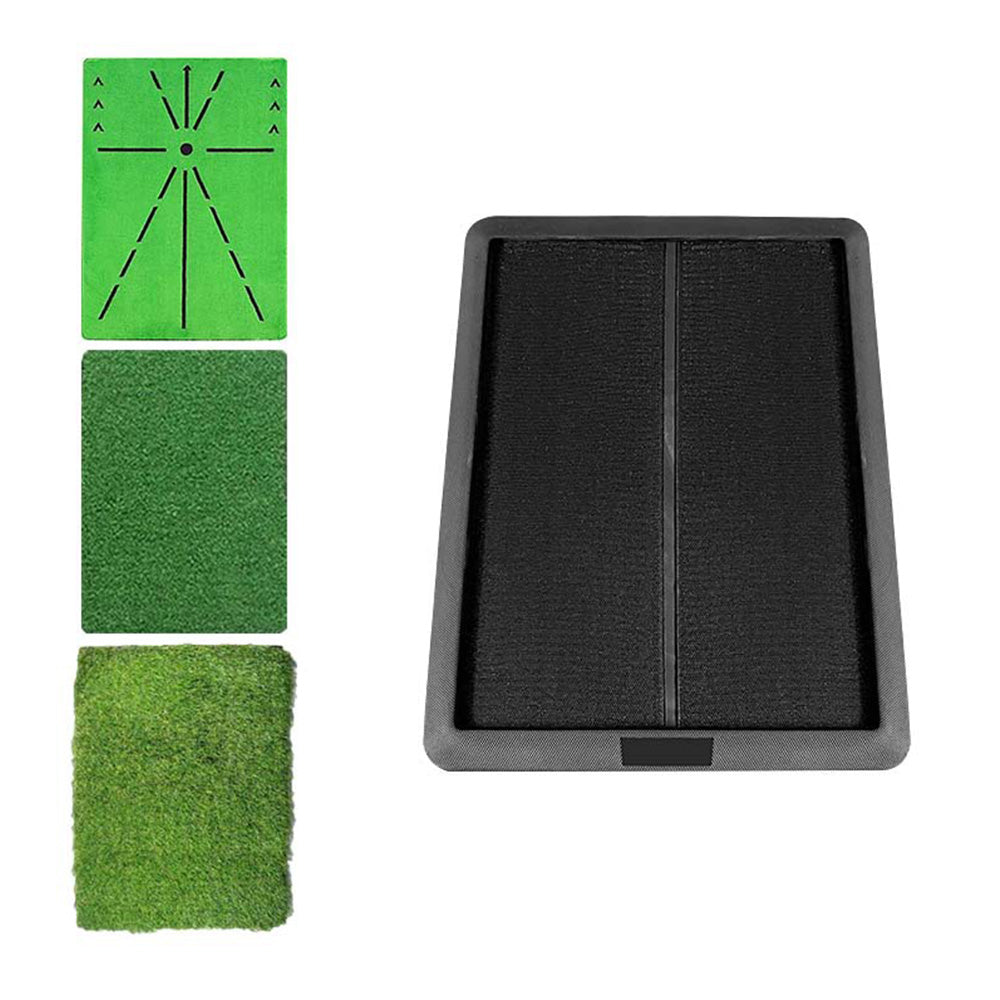 3Pcs Set Golf Hitting Mats Golf Practice Mat Golf Training Equipment for Beginner