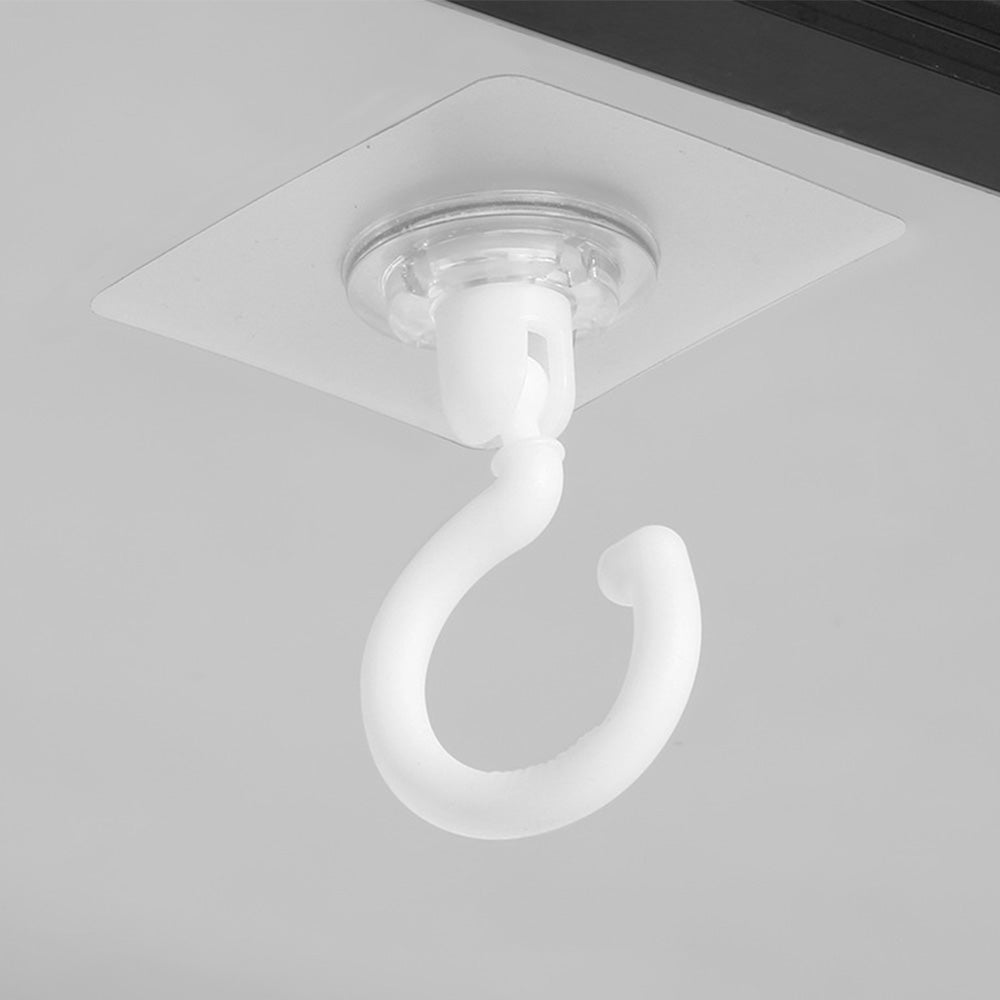 10 Pcs No Drill Ceiling Hooks -White